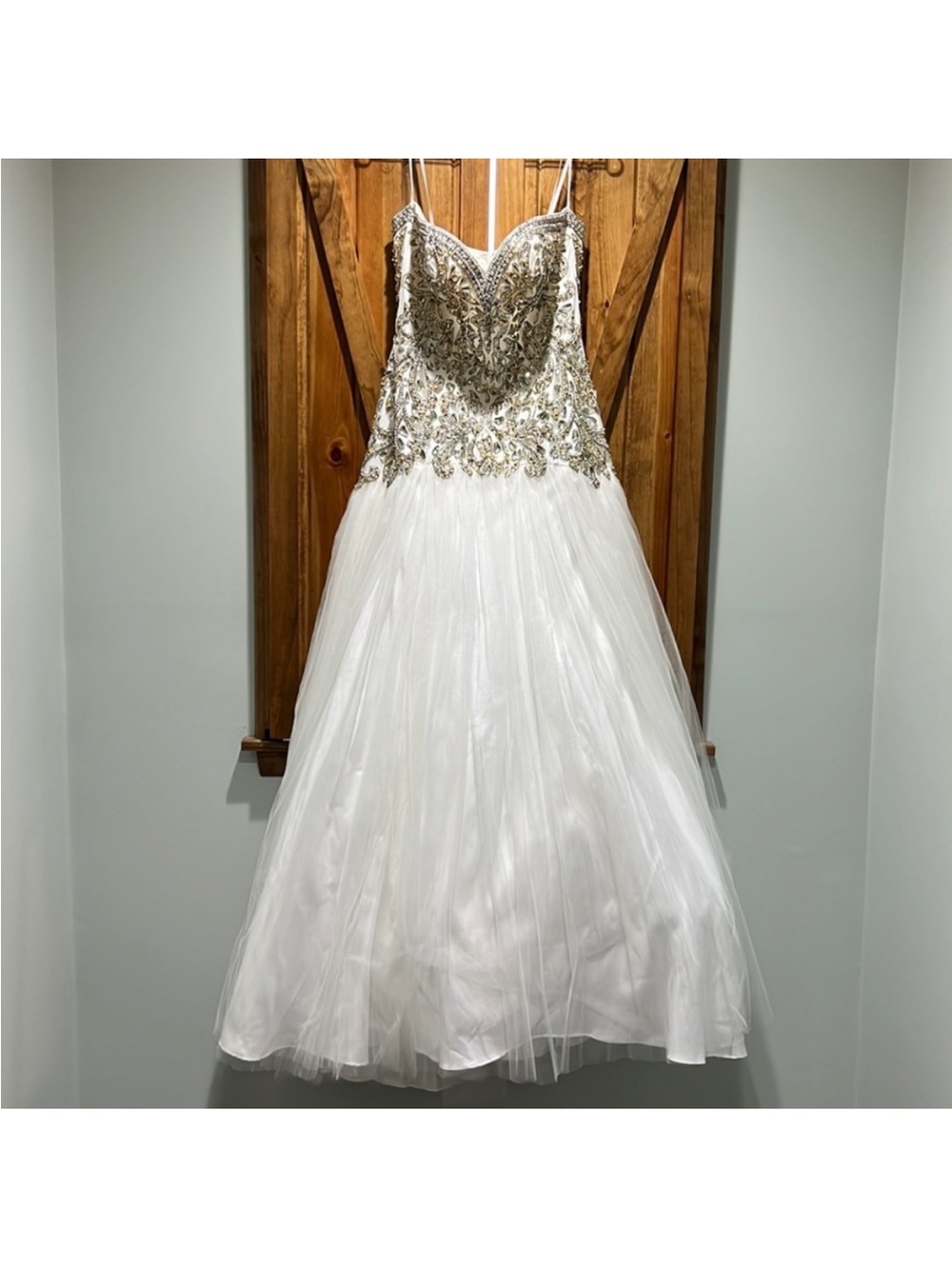 MacDuggal White Dress